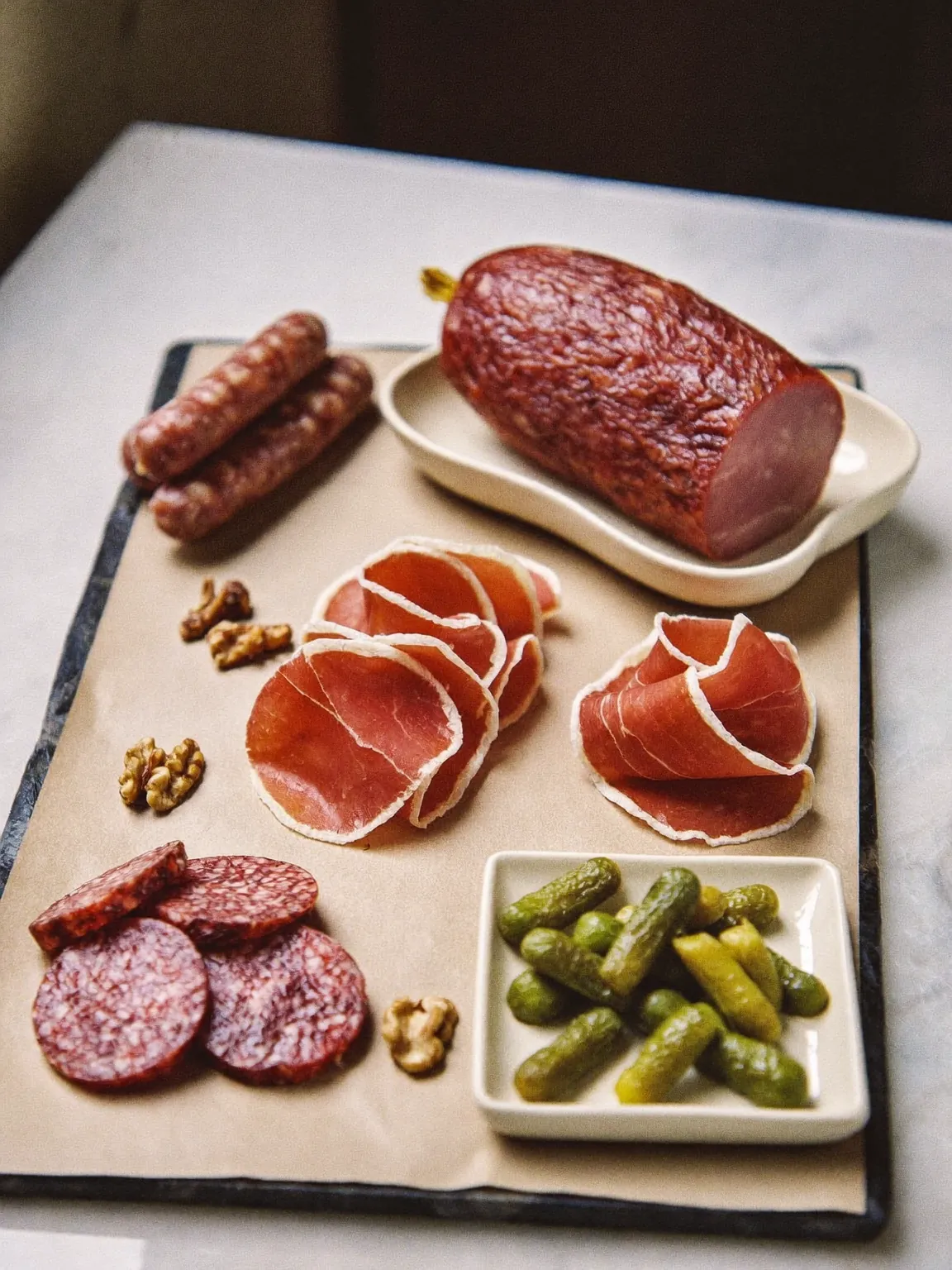 Plateau de charcuterie et terrines